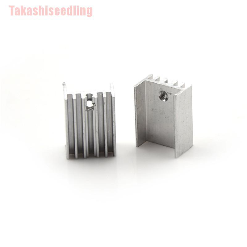 Bộ 10 Phụ Kiện Tản Nhiệt Bằng Nhôm Cho To-220 Transistor 20x15 X 10mm 0 0 0 0 0