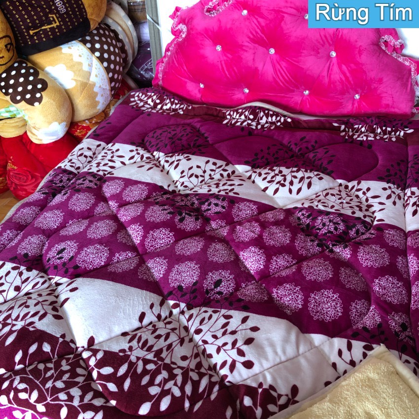 Chăn lông cừu , chăn lông đại hàn siêu ấm 3 lớp kích thước 1.9m * 2.2m