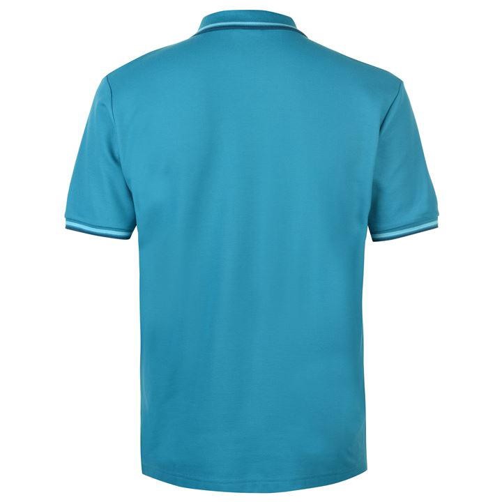 Áo thun nam Slazenger Tipped Polo (màu Teal Blue #2) - Hàng size UK