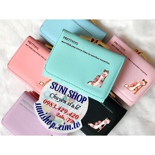 Ví ngắn Prettyzys Auth. Ví nữ , ví da , bóp nữ , ví ngắn , ví tiền  #ví đẹp #ví cầm tay, chính hãng