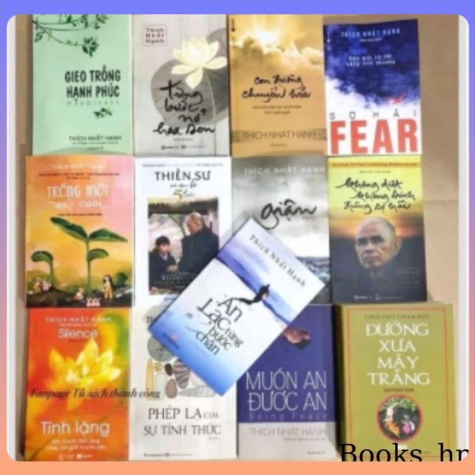 Bộ 13 cuốn Thiền sư Thích Nhất Hạnh: Gieo Trồng Hạnh Phúc, Con Đường Chuyển Hóa, Muốn An Được An…