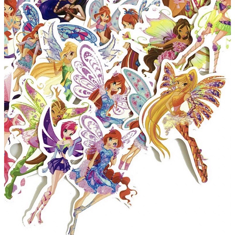 combo 30-60 ảnh sticker WinX Princess công chúa/ hình dán công chúa decal WinX Princess