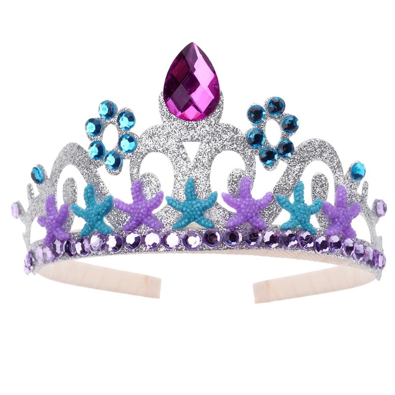 Băng Đô Vương Miện Công Chúa Đính Pha Lê Thời Trang Thu Đông Cho Bé Gái