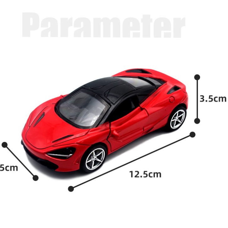 Mô hình xe kim loại cho bé Mclaren 720S tỷ lệ 1:36
