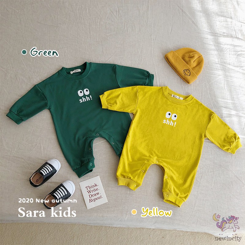 Bộ Áo Liền Quần Lót Nhung Ấm Áp In Hình Hoạt Hình Phong Cách Hàn Quốc Cho Bé