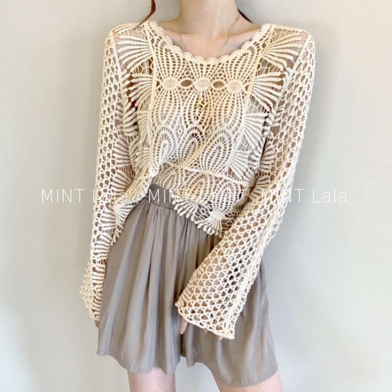 Áo Ren Đi Biển Du Lịch Dạng Lưới Hàng Quảng Châu L1