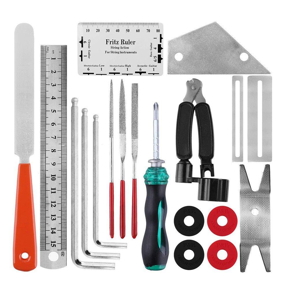 SUSANS Set 20 Dụng Cụ Mài Giũa Đàn Guitar Chuyên Dụng