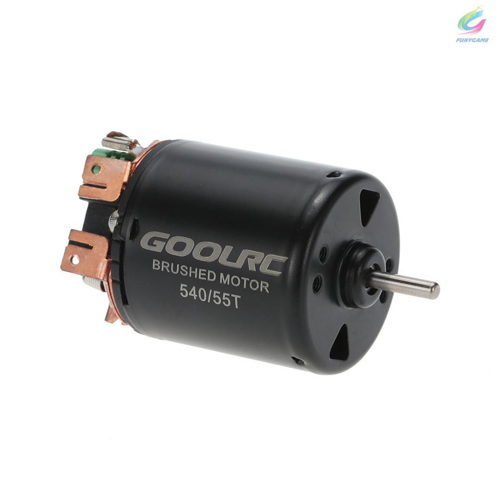 GoolRC 540 55T Brushed Motor with 60A Brushed ESC Combo for 1/10 RC Rock Crawler Climbing Car