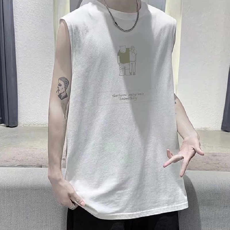 Áo Thun Nam Ba Lỗ Dáng Rộng In Hình anime Thời Trang Size M-5XL