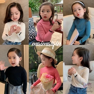 Áo thun tay dài chất liệu cotton thời trang xuân thu cho bé gái