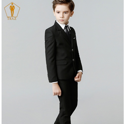 Bộ, Set Vest Đen Cho Bé Trai, Trẻ Em, Con Nít(1 quần, 1 áo vest, 1 ghile, 1 nơ)Bé Mập Hoặc Cao Tăng 1 Đến 2 Size