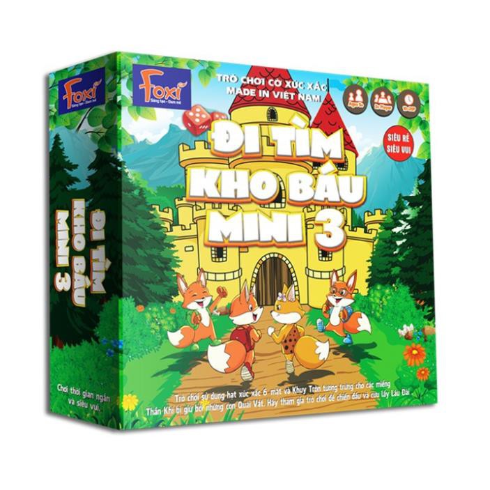 Board game-Đi tìm kho báu mini 3 Foxi-nâng cao khả năng xử lí tình huống-tranh luận-logic