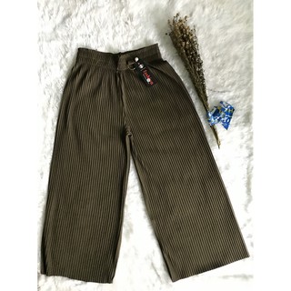 Quần dài ống rộng dập ly