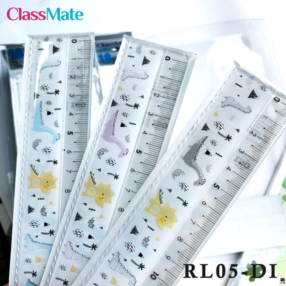 Thước kẻ 18cm Animals RL05-DI [Đồ dùng học sinh Classmate)
