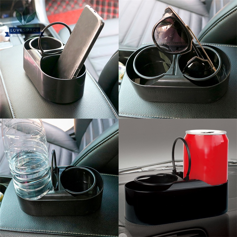 Giá đỡ bình nước hai lỗ bằng ABS gắn xe ô tô/ xe tải