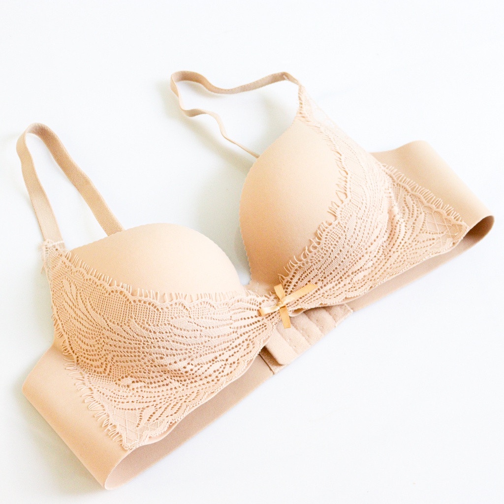 Áo ngực Eva Bra mềm mịn mix ren thanh lịch, lên form xinh xắn GA16