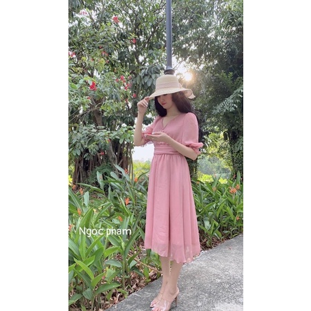 đầm maxi bánh bèo
