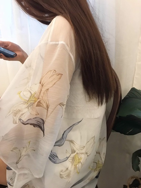 Áo Kimono Hoa 2 màu