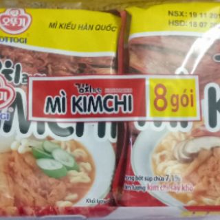 Cập nhật bao bì mới Otoki - Mì kim chi lốc 8 (8*120g)
