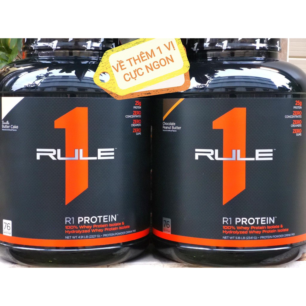 Sữa Tăng Cơ Cao Cấp Rule 1 Protein 5lbs - 76 serving ( Chính Hãng )