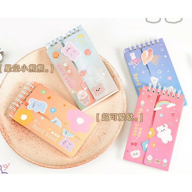 Sổ tay học từ vựng ngoại ngữ cô bé hồng dễ thương/ sổ tay mini, sổ còng học từ vựng tiếng anh nhiều mẫu làm quà tặng
