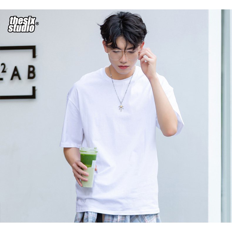Áo thun trắng trơn - áo thun đen trơn unisex basic Thesix brand | BigBuy360 - bigbuy360.vn