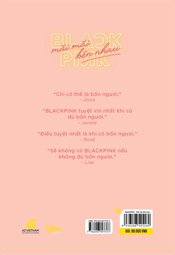 Sách - BLACKPINK Mãi Mãi Bên Nhau - Tặng Kèm 4 Postcard Thành Viên BLACKPINK