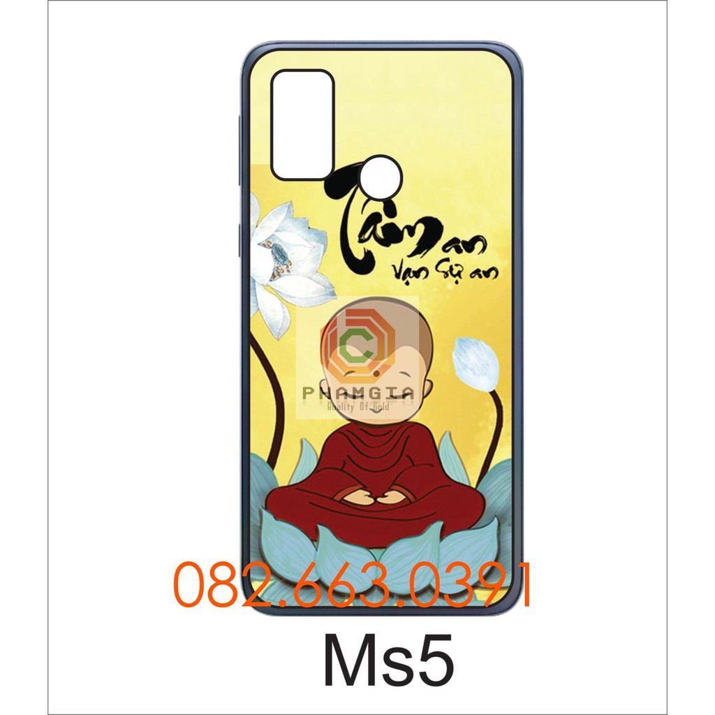 Ốp lưng Vsmrt Joy 4 dẻo in hình thư pháp hoa sen, chú tiểu đẹp