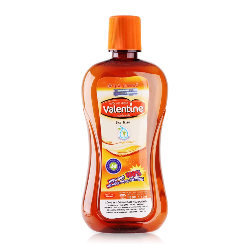 Nước súc miệng valentine 500ml