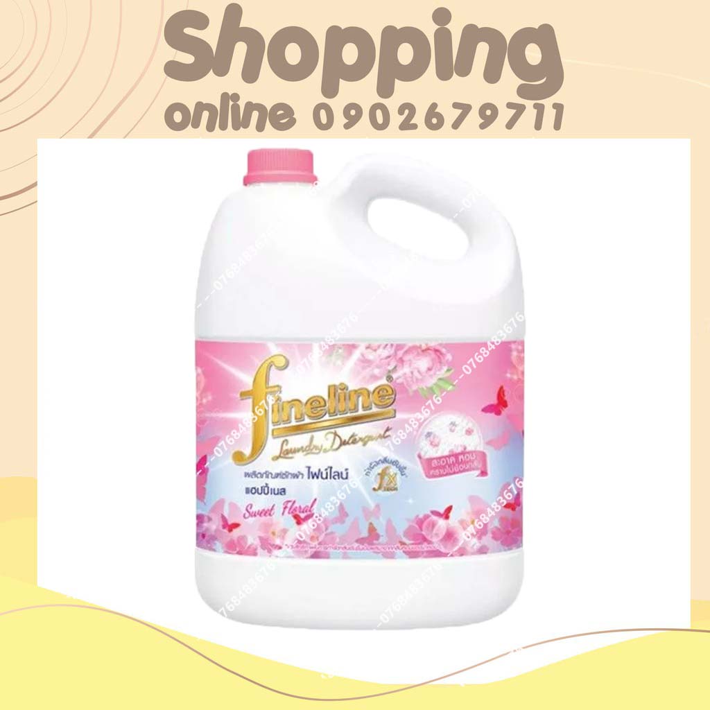 Nước giặt Fineline Thái 3000ML - Hồng