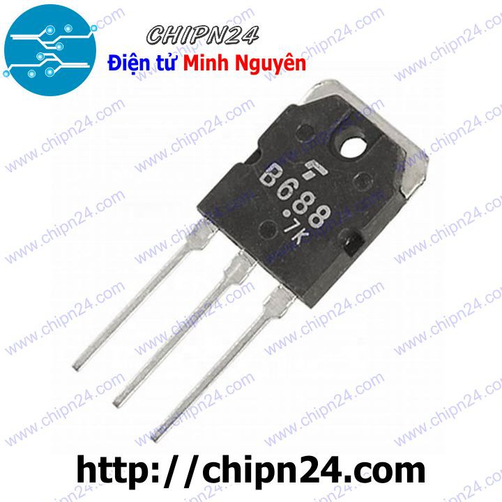 [1 CON] Transistor B688 (chữ T) TO-264 PNP 8A 120V (2SB688 688)