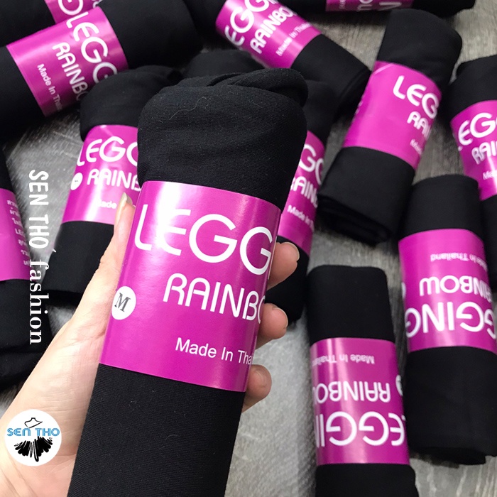 Quần Legging Nữ Ngố Đùi Lửng Cạp Chun Màu Đen Chất Thun Co Giãn 4 Chiều Mặc Ôm Dáng Trẻ Trung Năng Động