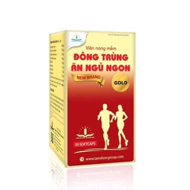 Đông trùng ăn ngủ ngon Gold New Brand (lọ 30viên)