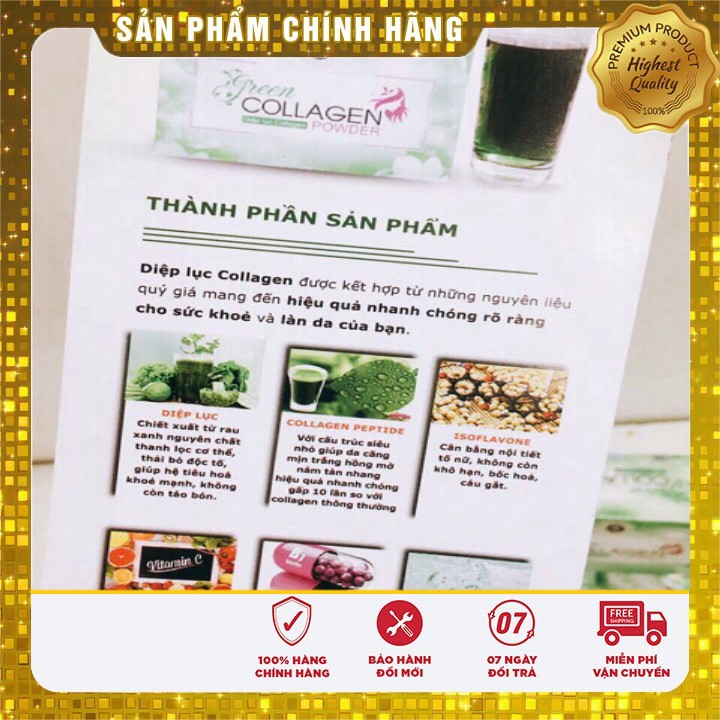 Diệp lục Collagen chính hãng 1000% | BigBuy360 - bigbuy360.vn