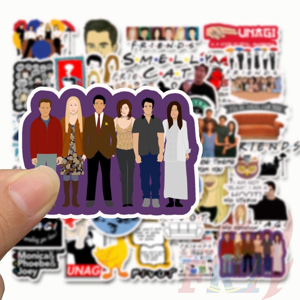 ❉ Friends - Series 01 Stickers ❉ 50Pcs/Set Classical NBC TV Shows DIY Fashion Decals Doodle Stickers