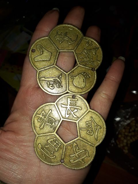 Đồng tiền xu hoa mai  5 cánh may mắn tài lộc loại tốt | BigBuy360 - bigbuy360.vn