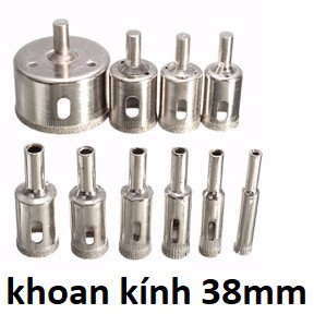 Mũi khoan kính 38 , mũi khoét gạch men, đá hoa cương, sứ, mũi khoét kiếng 38mm
