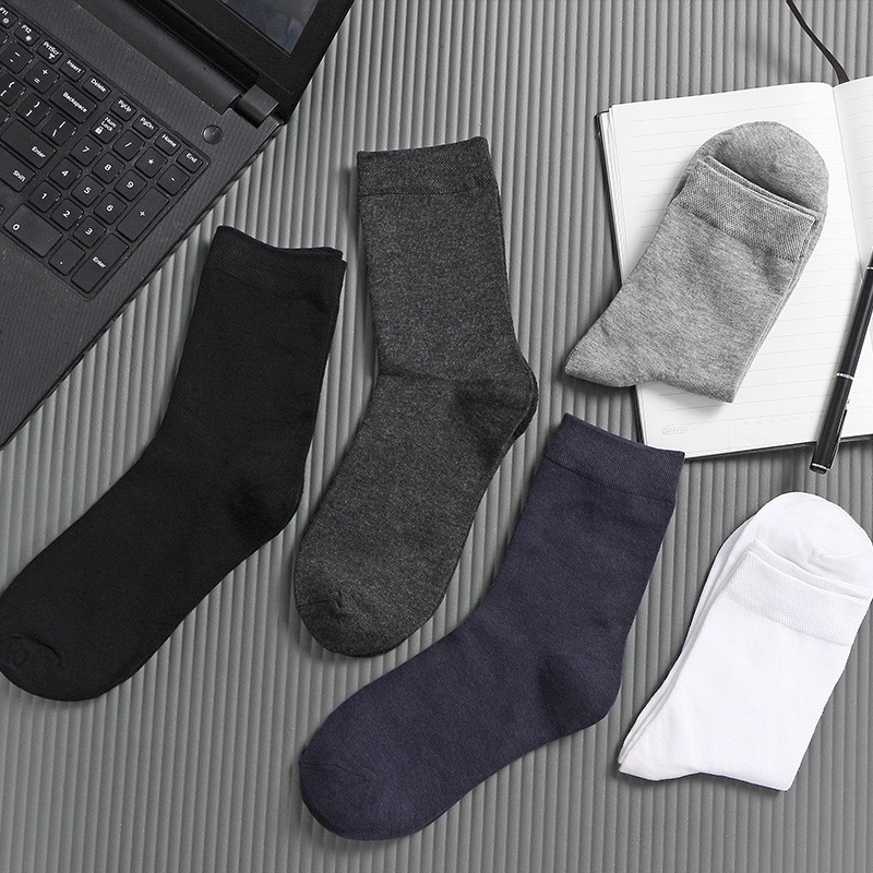 Tất vớ cổ cao, vớ trơn cotton nam | nữ phong cách Nhật rẻ đẹp - TCC001