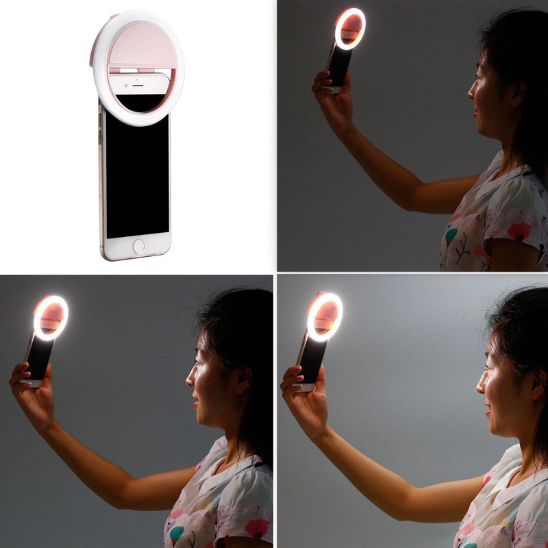 Đèn LED tròn hỗ trợ chụp ảnh selfie ( gb.tech )