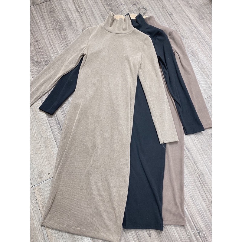 Váy len tăm body cổ lọ dáng dài | BigBuy360 - bigbuy360.vn