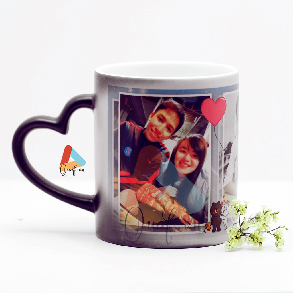 In ảnh lên CỐC ĐỔI MÀU quai tim