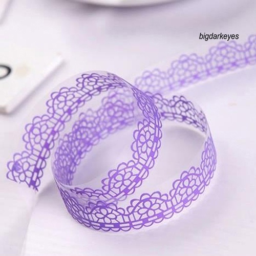 Set 5 Cuộn Băng Dính Họa Tiết Ren Rỗng Dùng Để Trang Trí Đồ Thủ Công