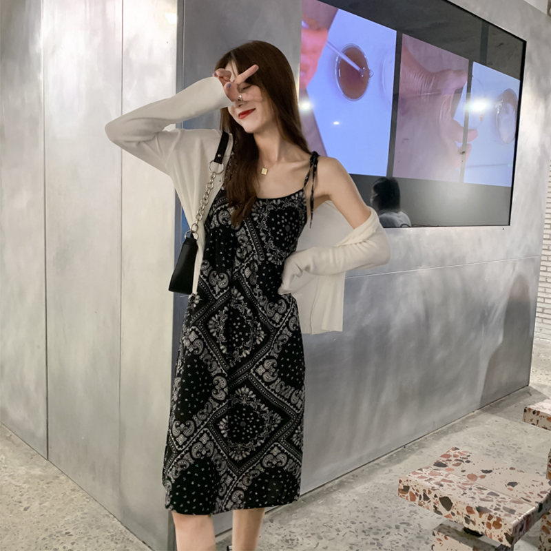 Đầm Hai Dây Dáng Dài In Họa Tiết Xinh Xắn Dành Cho Nữ | BigBuy360 - bigbuy360.vn