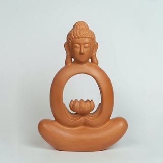 Tượng phật vô ngôn đất nung - ttt43
