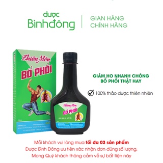 Thiên Môn Bổ Phổi Bình Đông – Giảm ho nhanh chóng, Bổ phổi thật hay – Chai 280ml