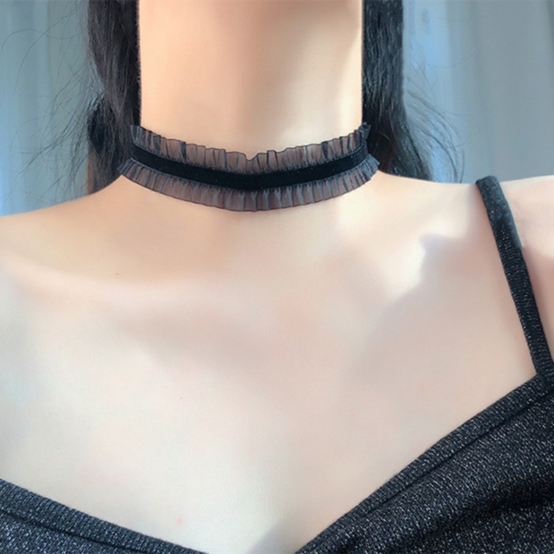 Vòng Cổ Choker Bằng Ren Phong Cách Hàn Quốc Thời Trang Đơn Giản
