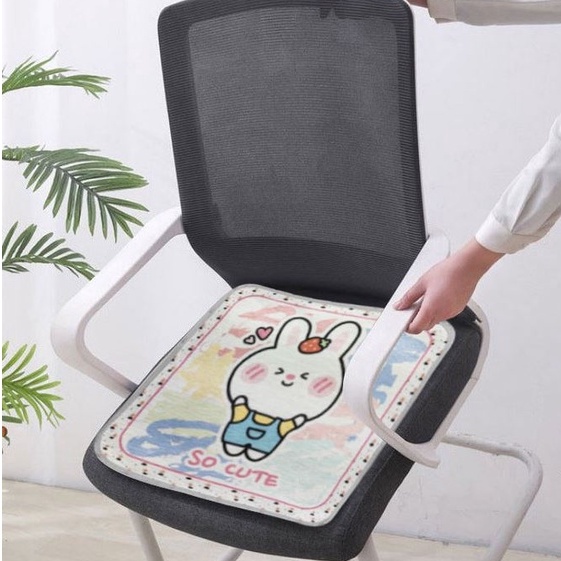 Đệm Lót Ghế Ngồi Văn Phòng Chất Liệu Lụa Lạnh Thoáng Khí 365