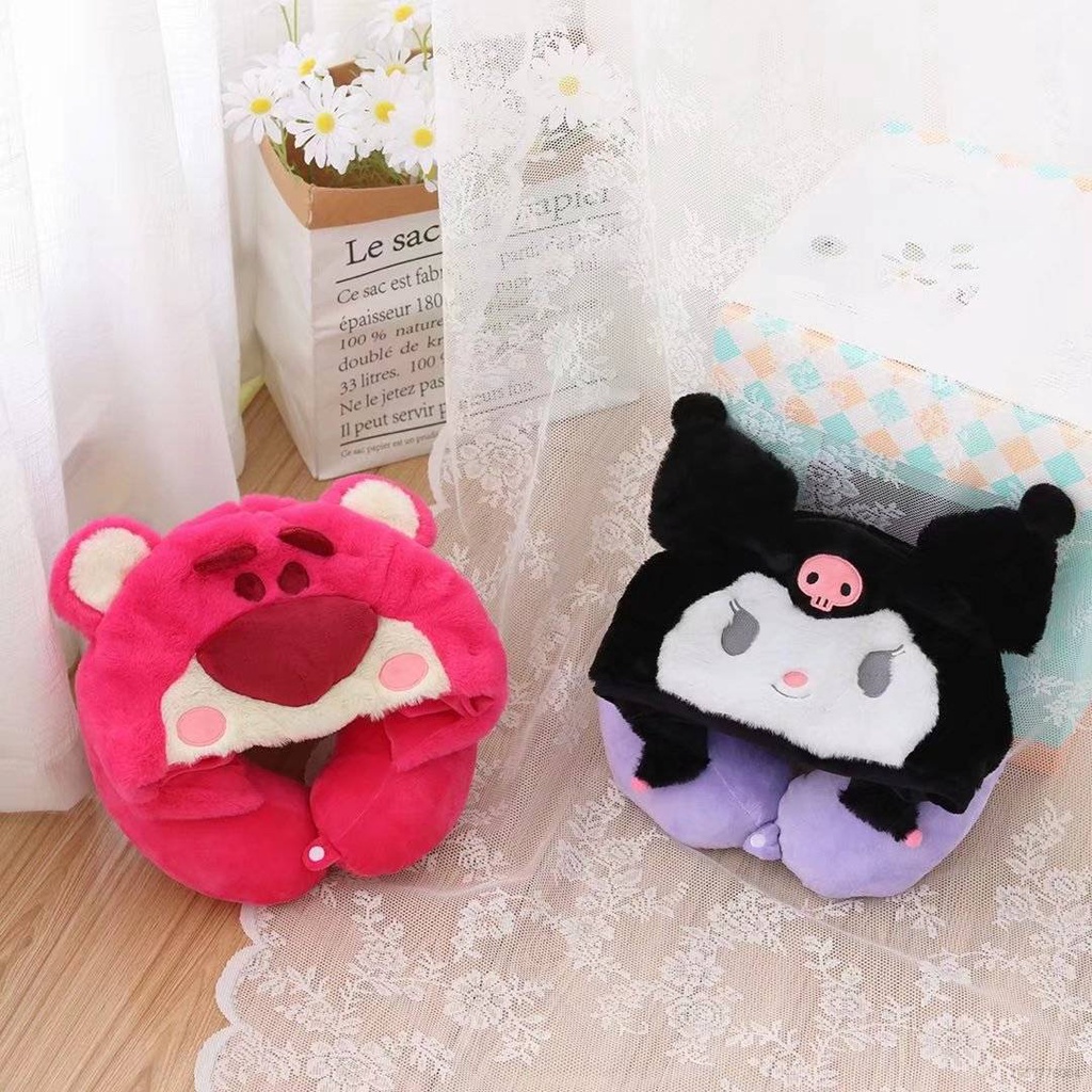 Ellen Lotso kuromi Gối Kê Cổ Hình Chữ U Hoạt Hình Đáng Yêu