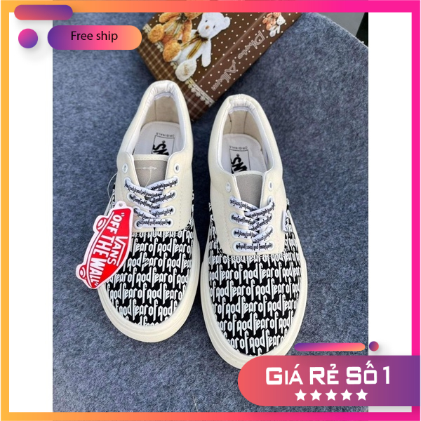 Giày thể thao vans chữ lót da ful size nam nữ,ful box