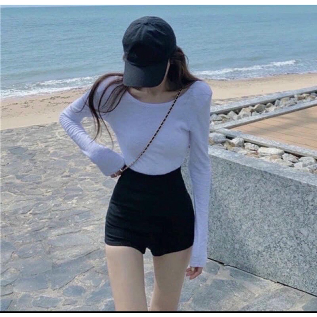 Quần idol kpop nữ, QUẦN SHORT DANCE LƯNG CAO loại xịn đẹp siêu co dãn